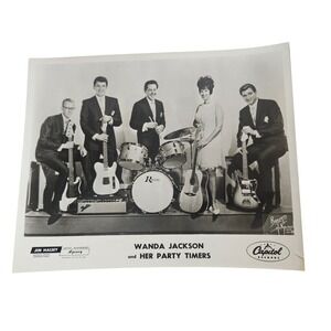 Wanda‎ Jackson and Her Party Timers Vintage 60s Country Music 8x10 Press Photo